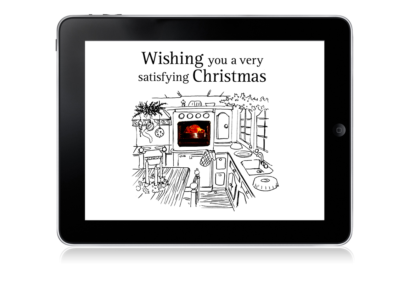 ADK 'Survival Guide to an Office Christmas' campaign – on iPad (image 1)